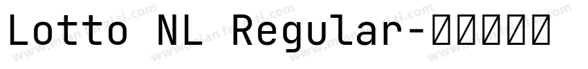 Lotto NL Regular字体转换